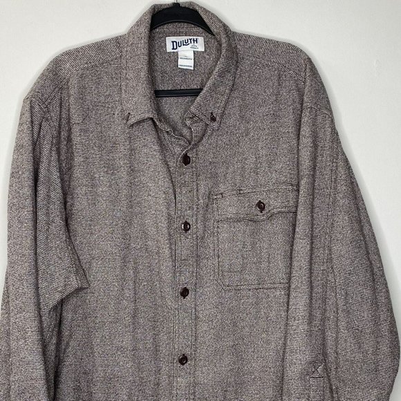 Duluth Trading Co Button Down (Size XL) 100% Cotton Relaxed Fit Flannel Shirt - Picture 3 of 11
